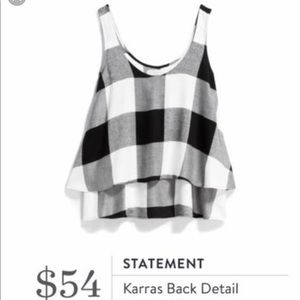 Statement “Karra’s back detail top. NWT